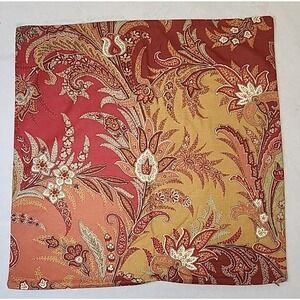 Pottery Barn Madeline Palampore Euro Sham‎ 24x24 Linen Blend NWOT Floral